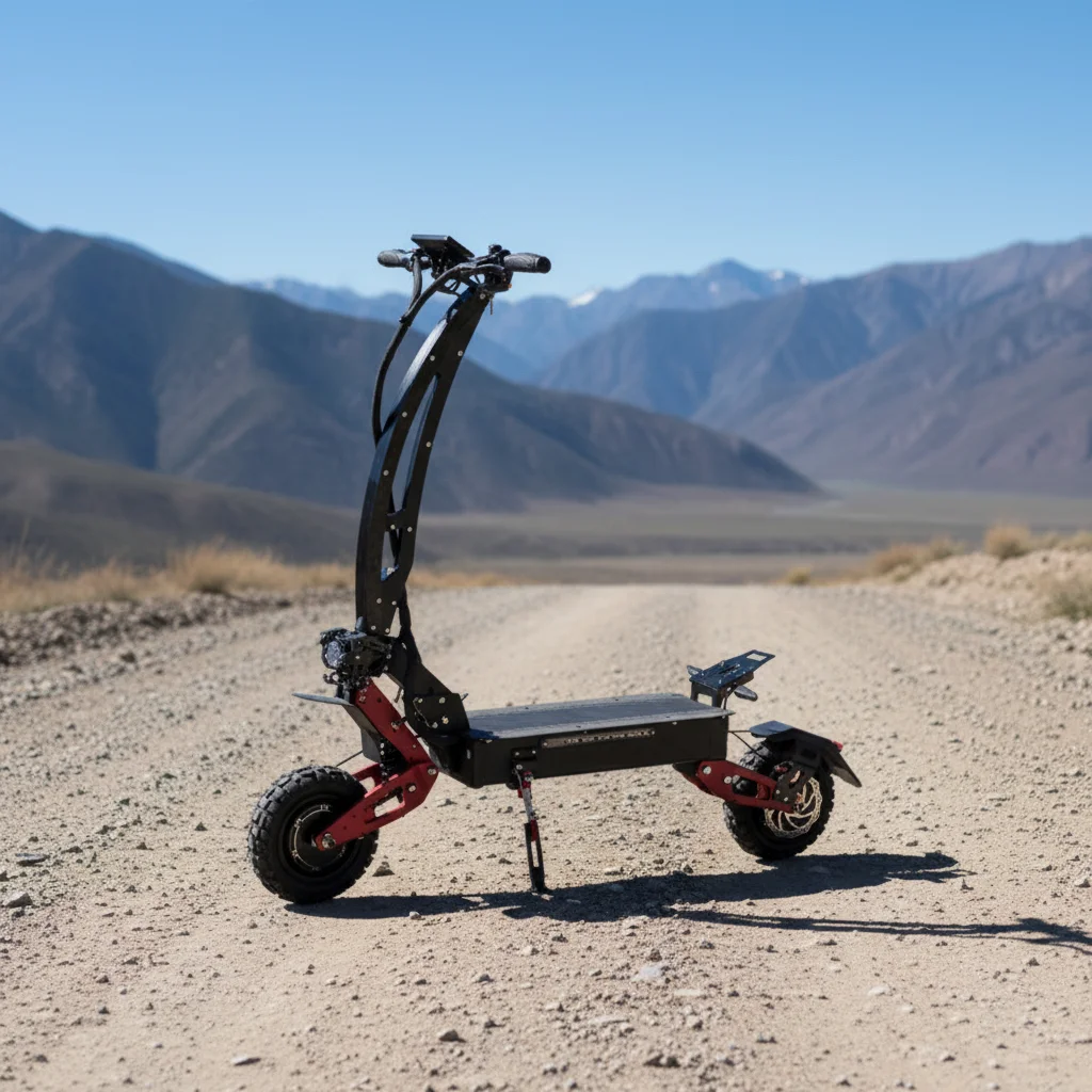 Off-Road Vacuum Tires 11 Inch 60V Dual Motor Foldable Electric Scooter for Adults-IP65 Waterproof Lithium Fast