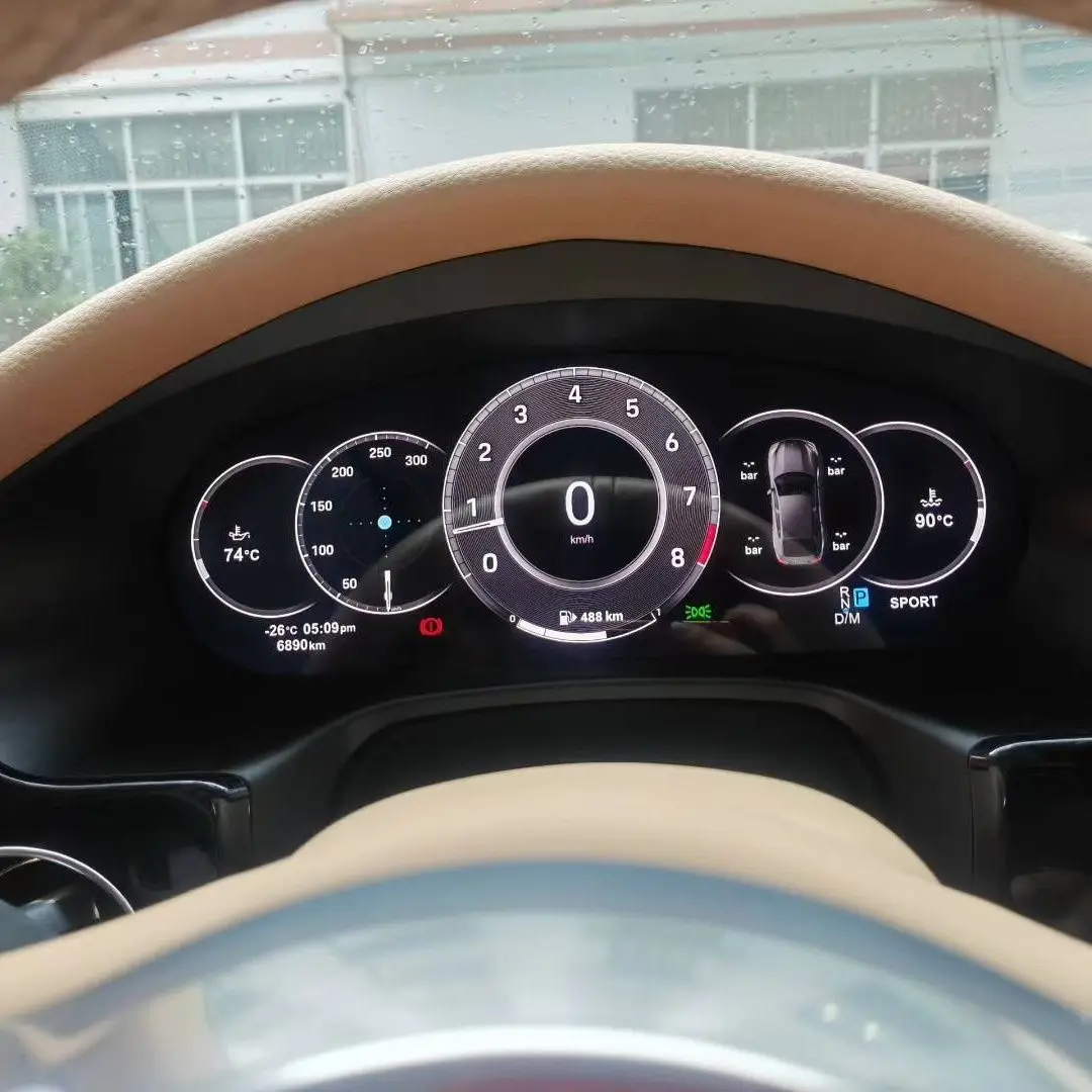 DOS Car LCD Digital Dashboard Cluster for Porsche 911 2013-2019 Instrument Panel Speedometer Virtual Cockpit Linux System