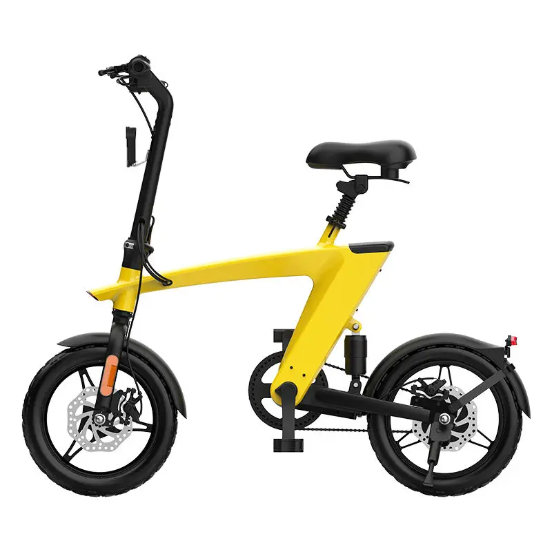 Wholesale Flying Fish 14" Aluminum Alloy 48V 500W 3-Speed Electric Folding E-Bike with Lithium Battery