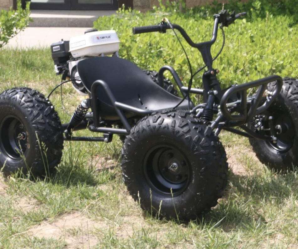 212cc Off Road Go Kart Racing with 10 Inch Tires All Terrain 8 Wheel UTV Beach Mountain Drift Adult Dune Kart Utility Vehicle