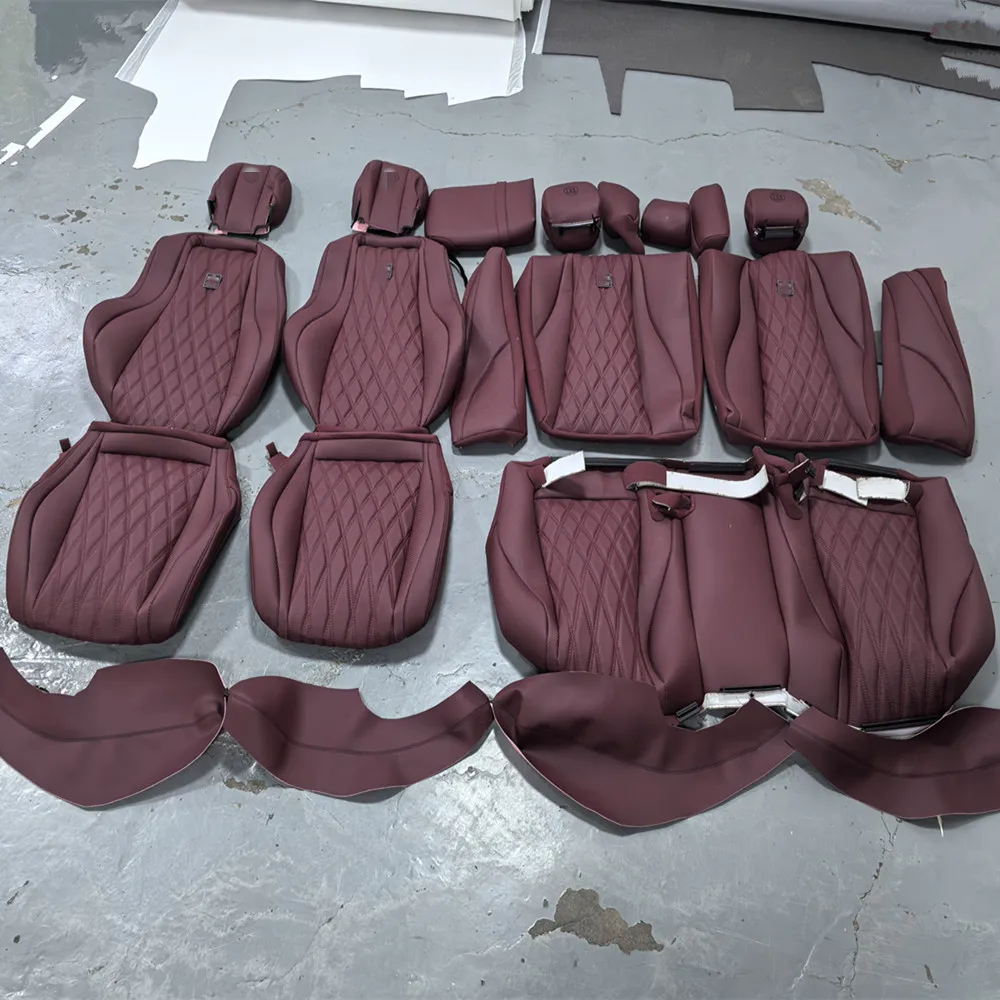 Brand New ML GLE Full Set Luxury Leather Seat Cover with Customized Colors and Patterns Full Interior Protection for W164 W166