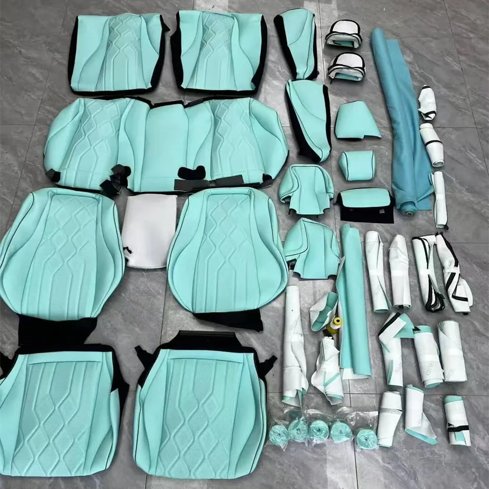 Brand New ML GLE Full Set Luxury Leather Seat Cover with Customized Colors and Patterns Full Interior Protection for W164 W166