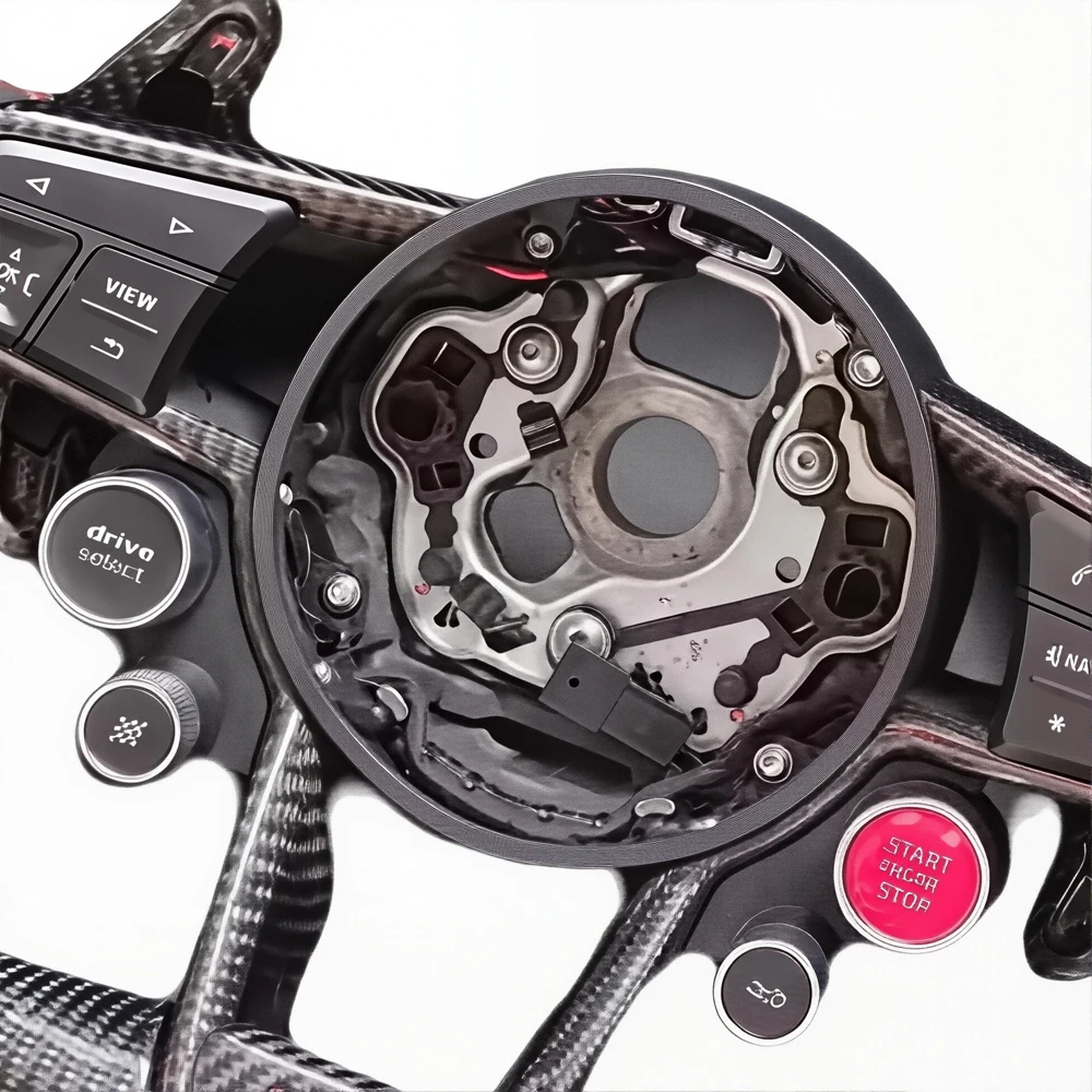 With LED  Sport Style Forged Carbon Fiber Audi Steering WHeel for A7 RS RS3 C7 Q5 Q7 S3 S5 8V B8 B9 S4 Q3 Q8 TT A8