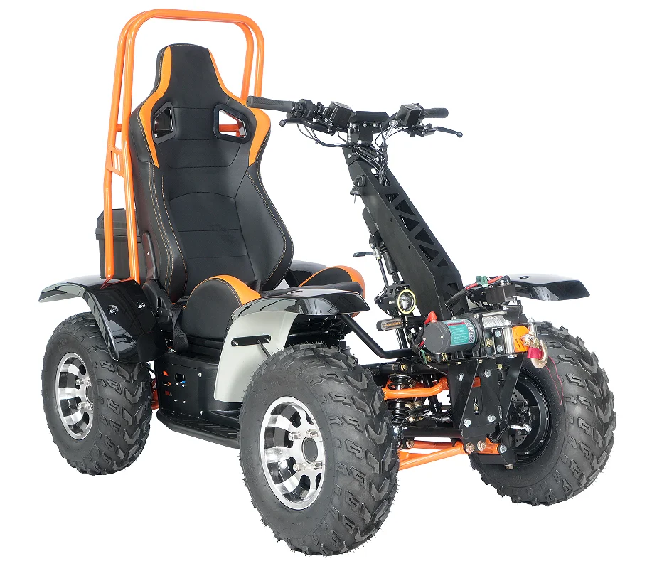 5KW 60V 4WD Electric with 6000W Motor Power 50km/h Farm Use CE 4*4 ATV COC EEC Certified Max Load 200kg 