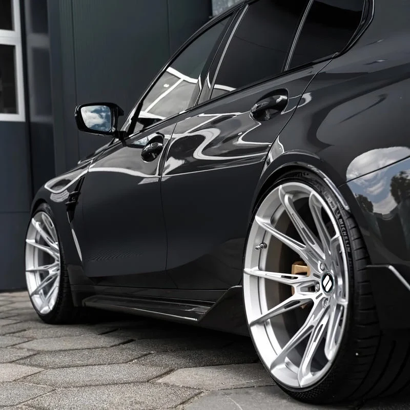 SYG-1017 Vossen HF-5 Gloss Black Custom 1-piece 15-26 Inches Forged Wheels Rims for BMW Audi Ford Mustang Chevrolet Mazda RX-8