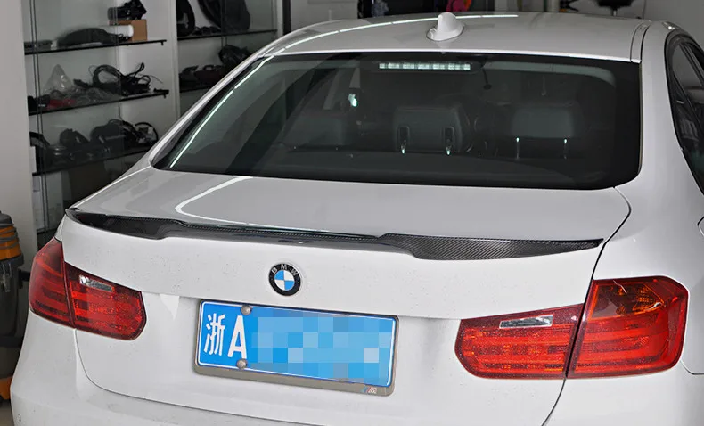 M4 Style Carbon Fiber Tail Wing Rear Spoiler for BMW 3 Series F30 F35 F80 2013-2017