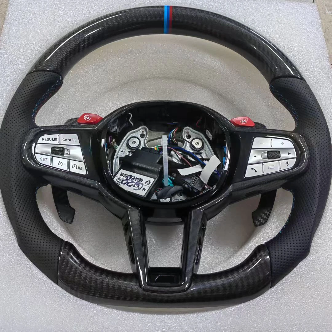 Carbon Fibre Steering Wheel  for BMW 8 Series  G14 G15  G16 840i 840d M8  M850i  XDrive Gran Coupe Convertible  Competition