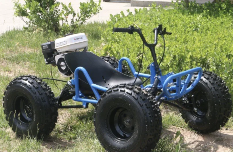 212cc Off Road Go Kart Racing with 10 Inch Tires All Terrain 8 Wheel UTV Beach Mountain Drift Adult Dune Kart Utility Vehicle