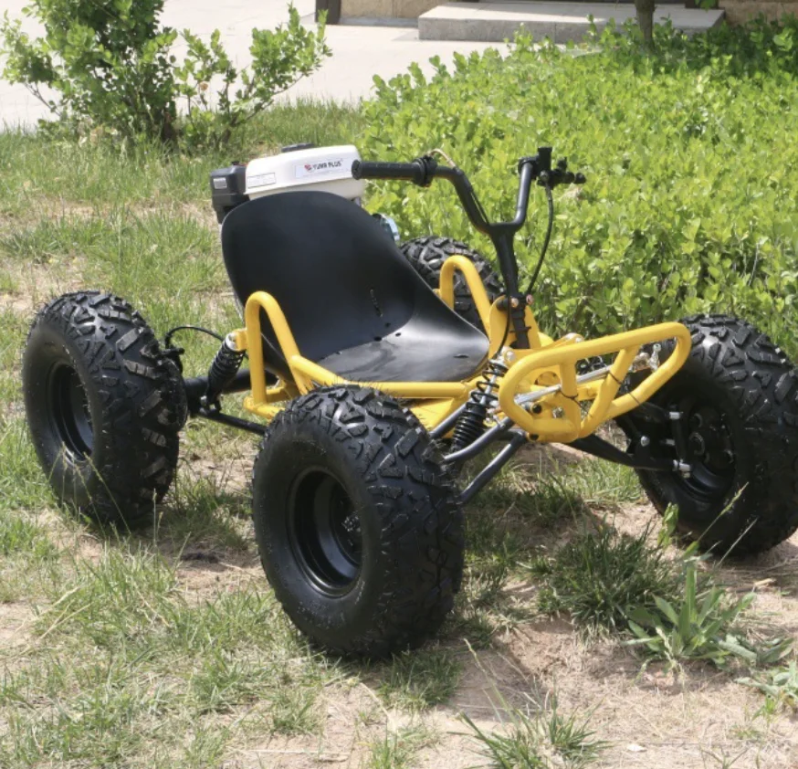 212cc Off Road Go Kart Racing with 10 Inch Tires All Terrain 8 Wheel UTV Beach Mountain Drift Adult Dune Kart Utility Vehicle