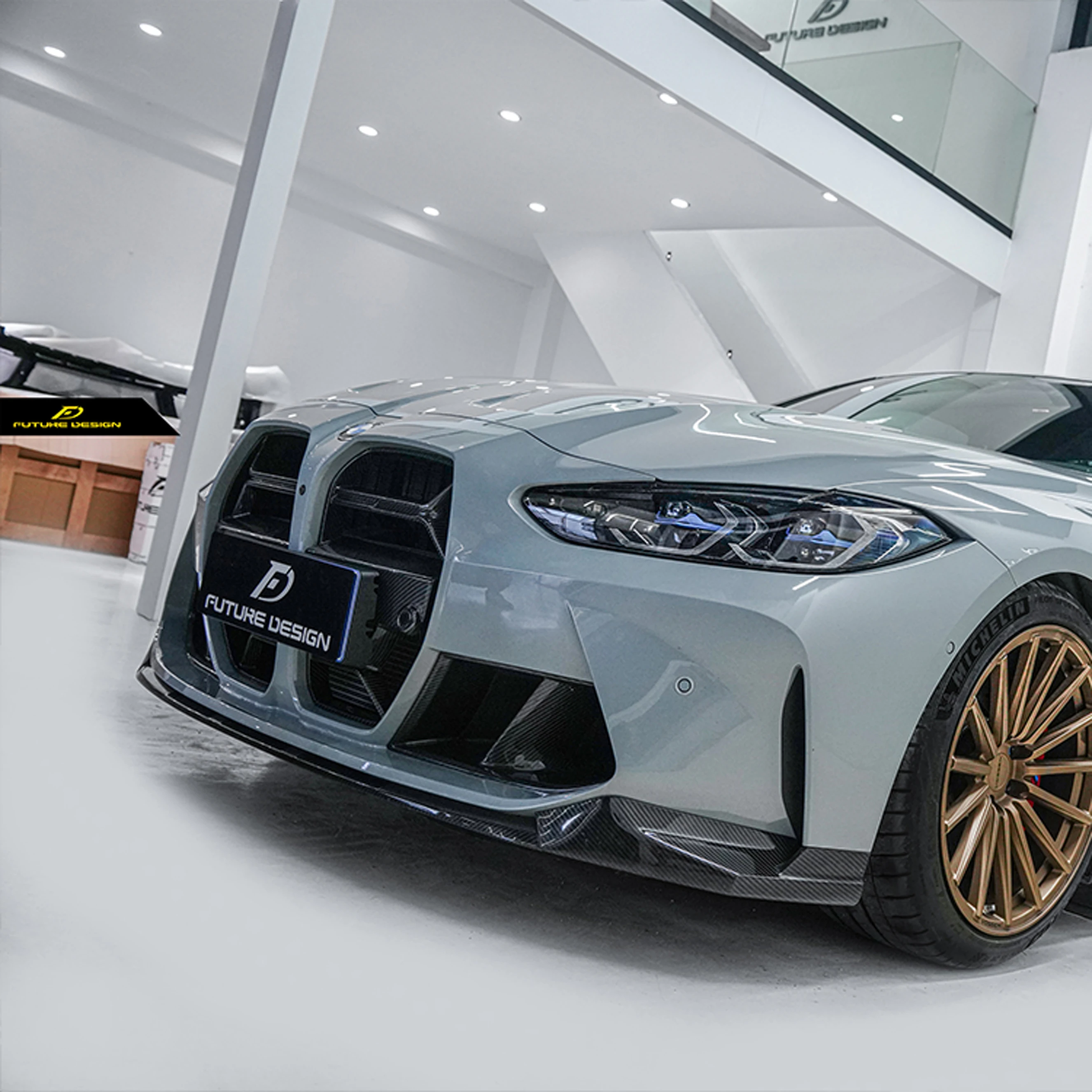 Suitable for 2021+ BMW G8X G80M3 and G82 M4 CLS Models (without ACC) High Quality Carbon Fiber Grille