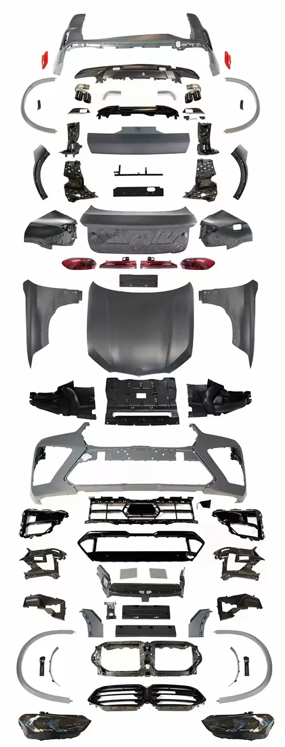 Hot Sell Auto Parts Car Exterior Decoration Front Rear Bumper Kit for B-mw X6 E71 2008-2014 Old Upgrade To New Bodykit