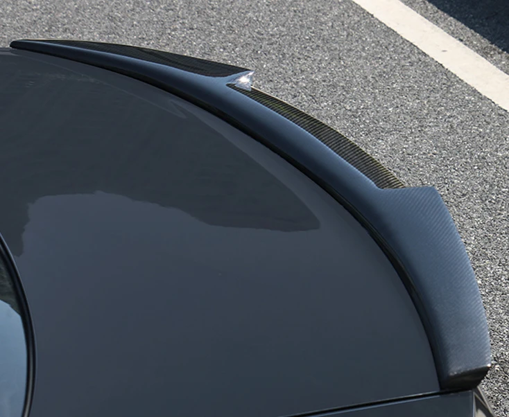 A4 Car Rear Trunk Spoiler Boot Wing Carbon Fiber Fit for Audi A4  B9 Sedan M4 Style Carbon Fiber Spoiler 2017+