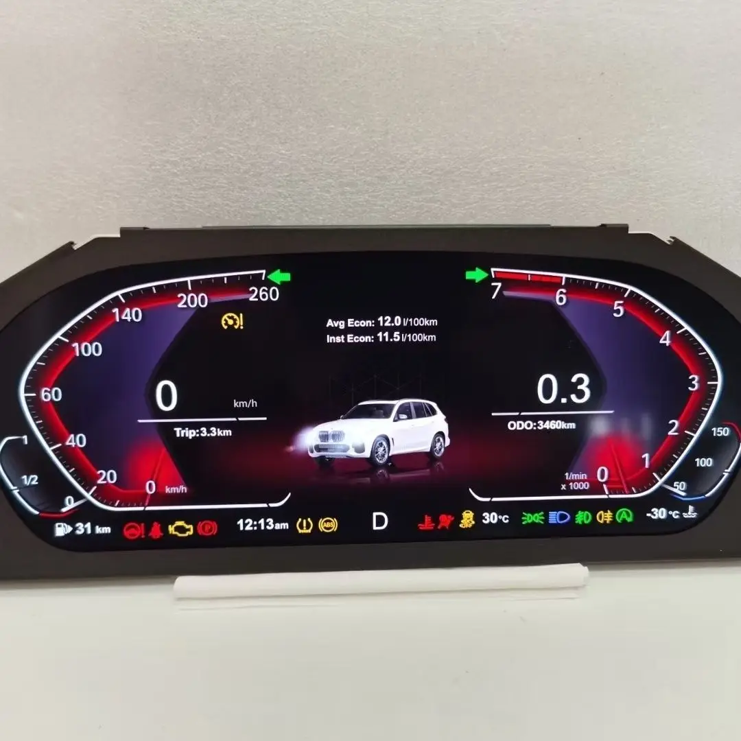12.3 Digital Cluster for Bmw 5Series GT-F07 F10 11 18 2009-2017 Car Dashboard Instrument Panel Speed Meter LCD Multimedia Player