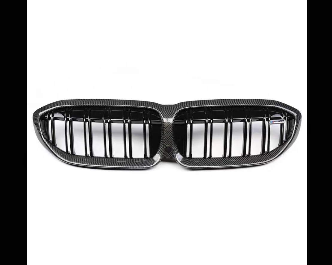 Carbon Fibre F30 Grilles for BMW 3 Series F30 Upgrade Bright Black Matte Black Water Transfer Full Star M Color F30 Front Grille