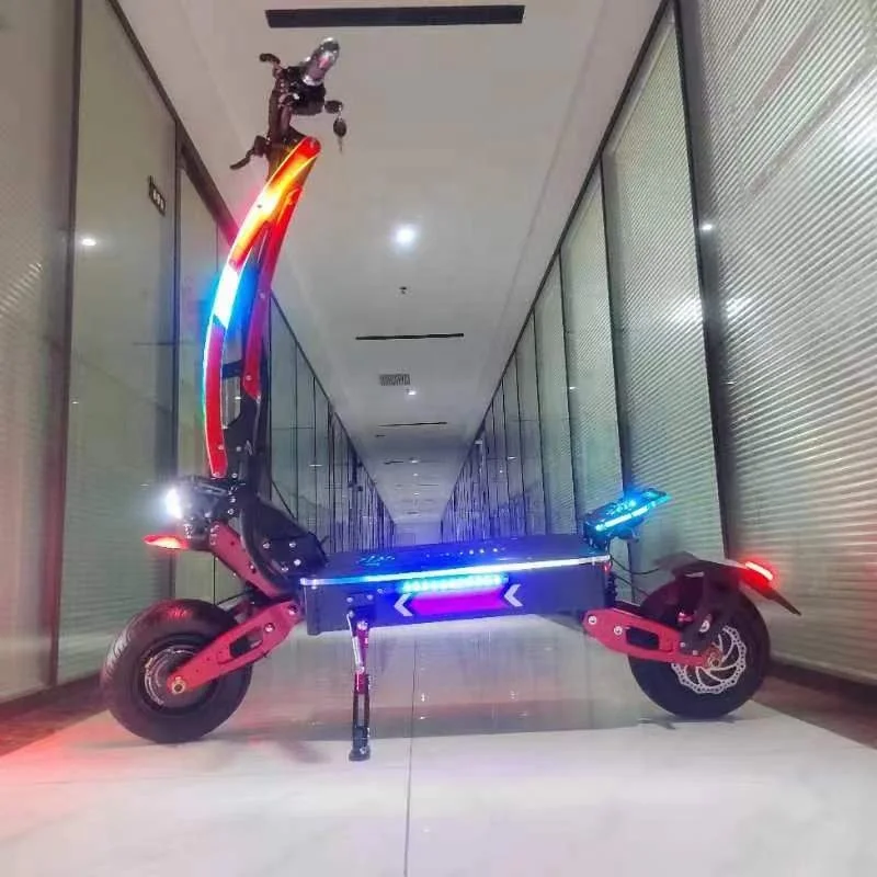 Off-Road Vacuum Tires 11 Inch 60V Dual Motor Foldable Electric Scooter for Adults-IP65 Waterproof Lithium Fast