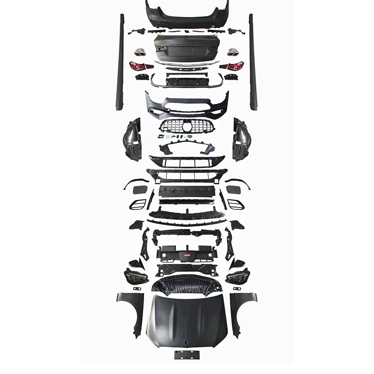 New Wholesale W212 to W213 C63 Body Conversion Kit for Mercedes-Benz E-CLASS 2010-2015 Gloss Black/Carbon Look