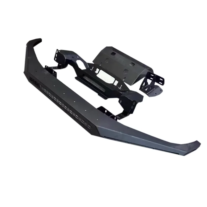 2014-2021 for Tundra Steel Front Bumper Bull Bar Black Exterior 4x4 Road Accessory Car Bumpers