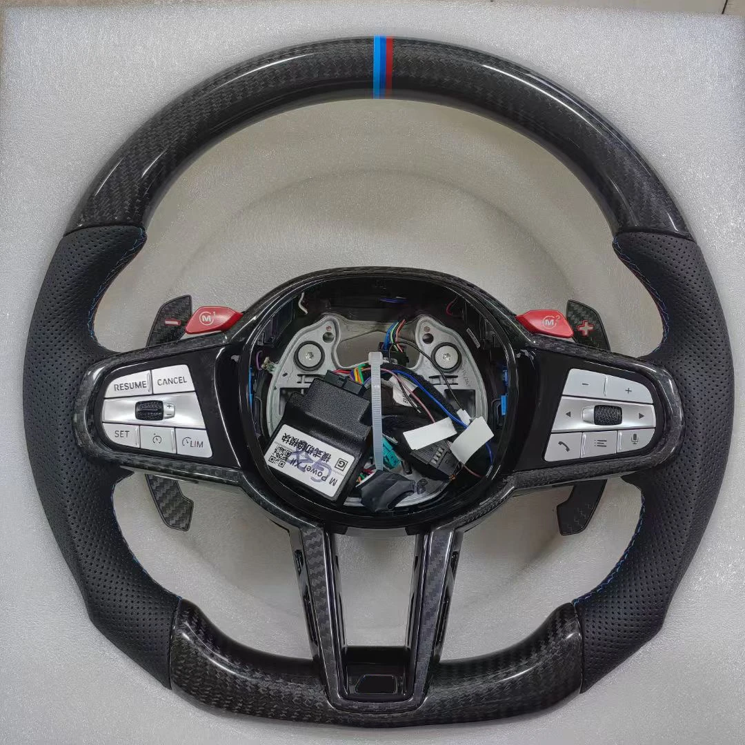 Carbon Fibre Steering Wheel  for BMW 8 Series  G14 G15  G16 840i 840d M8  M850i  XDrive Gran Coupe Convertible  Competition