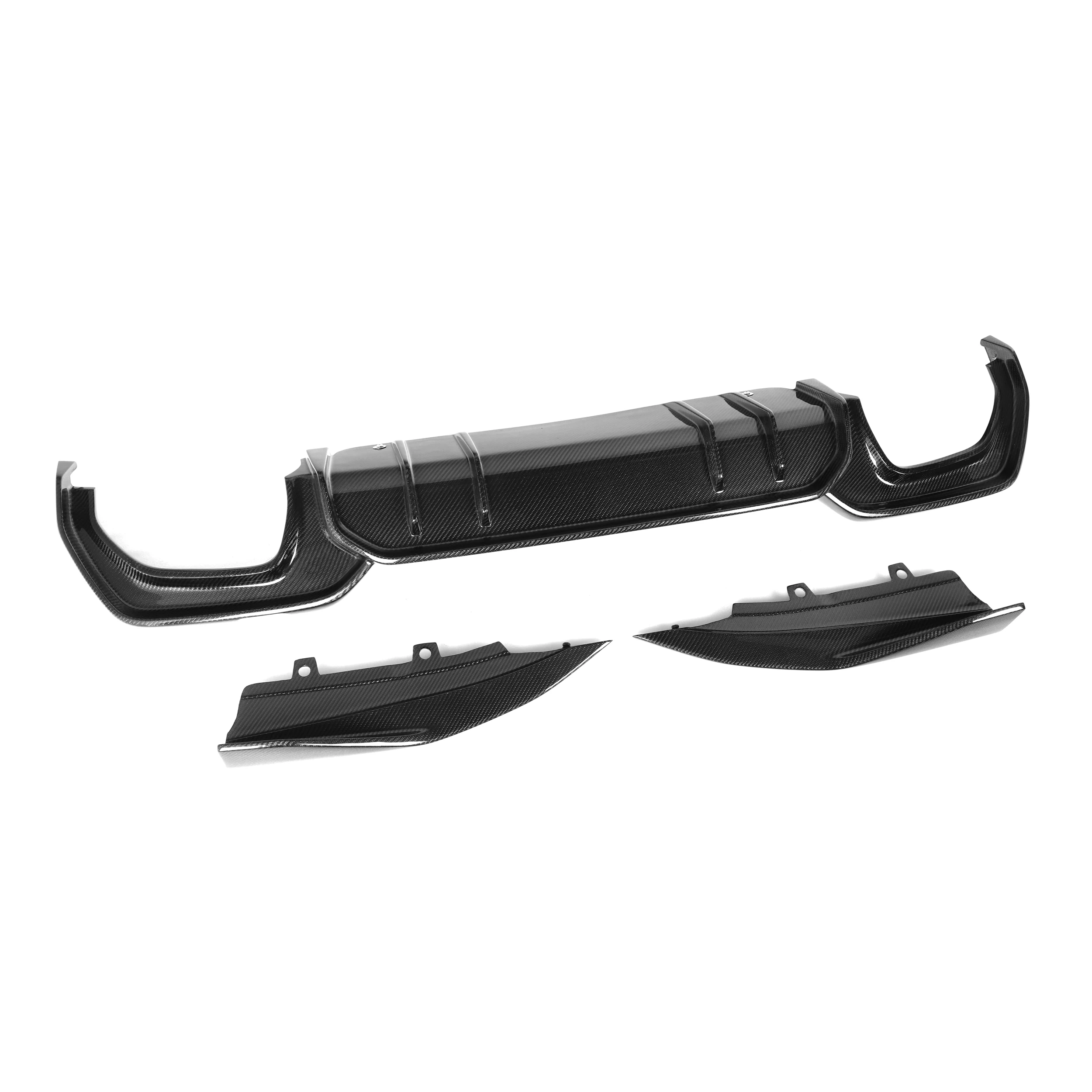 Real Carbon Fiber Rear Diffuser Splitters AO Style for BMW 3 Series G20 330i M340i Pre Lci 2019-2021 G20 Diffuser