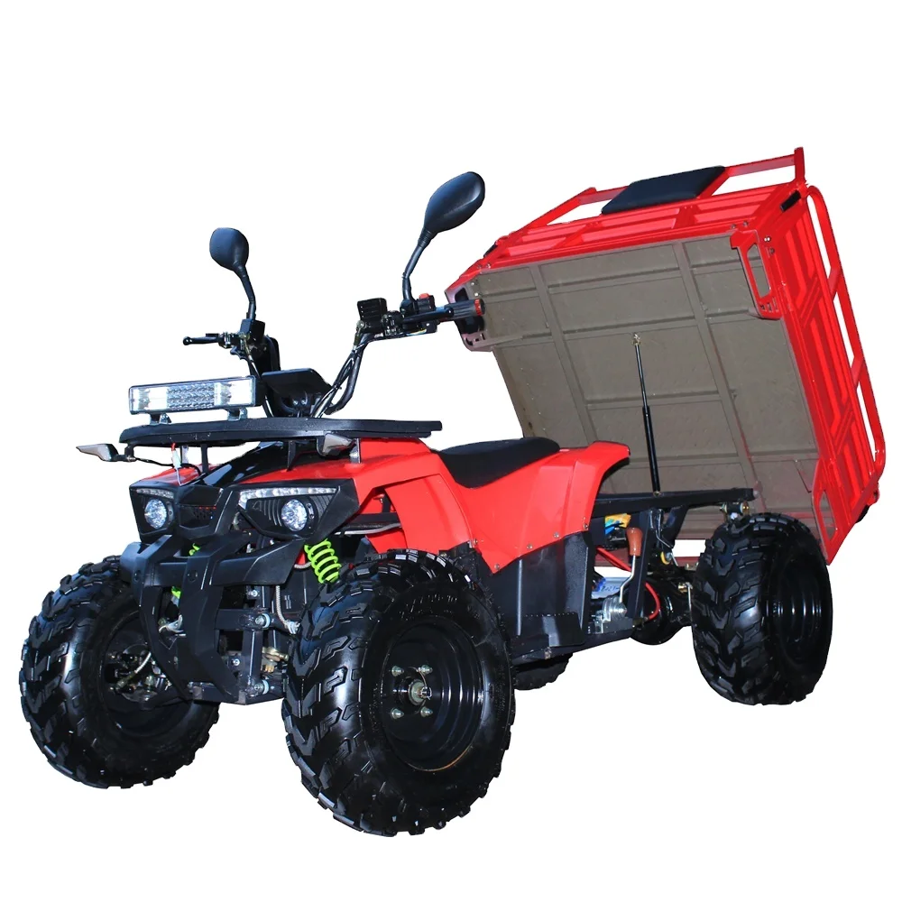 New Arrival 2000W 72V Electric 2WD ATV Quad Bike Adult with LED Light CE Certified Farm Adults All-Terrain Vehicle