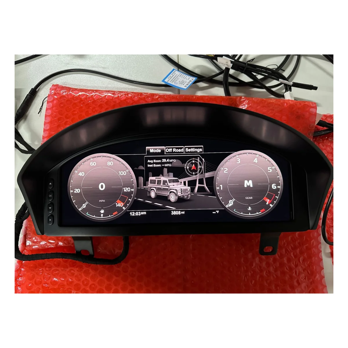 DOS Car Odometer for Land Rover Defender 2012-2016 Digital Cluster LCD Digital Dashboard Panel