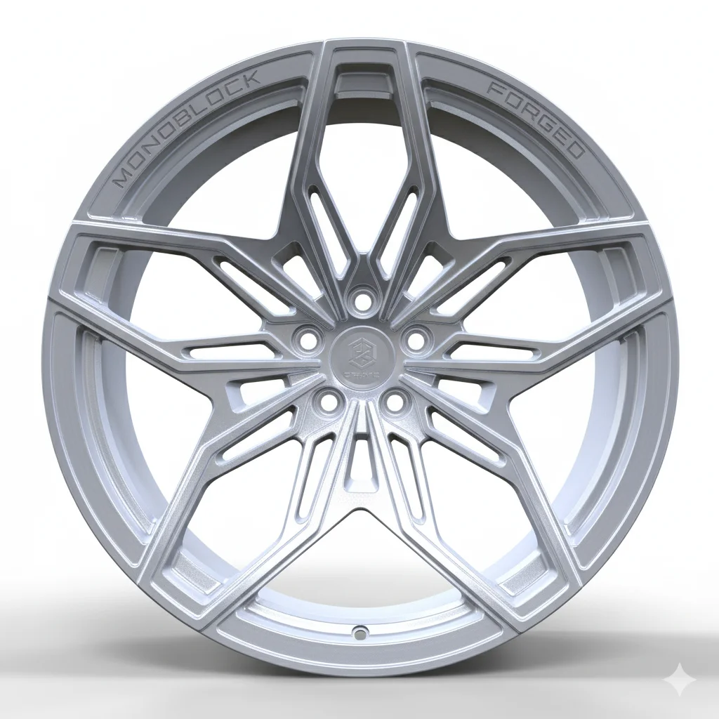 GEASCO 18x9.5 Forged Aluminum Wheels | New Black Finish with 1 Year Warranty for Sport Performance Cars PCD 112mm ET 20mm