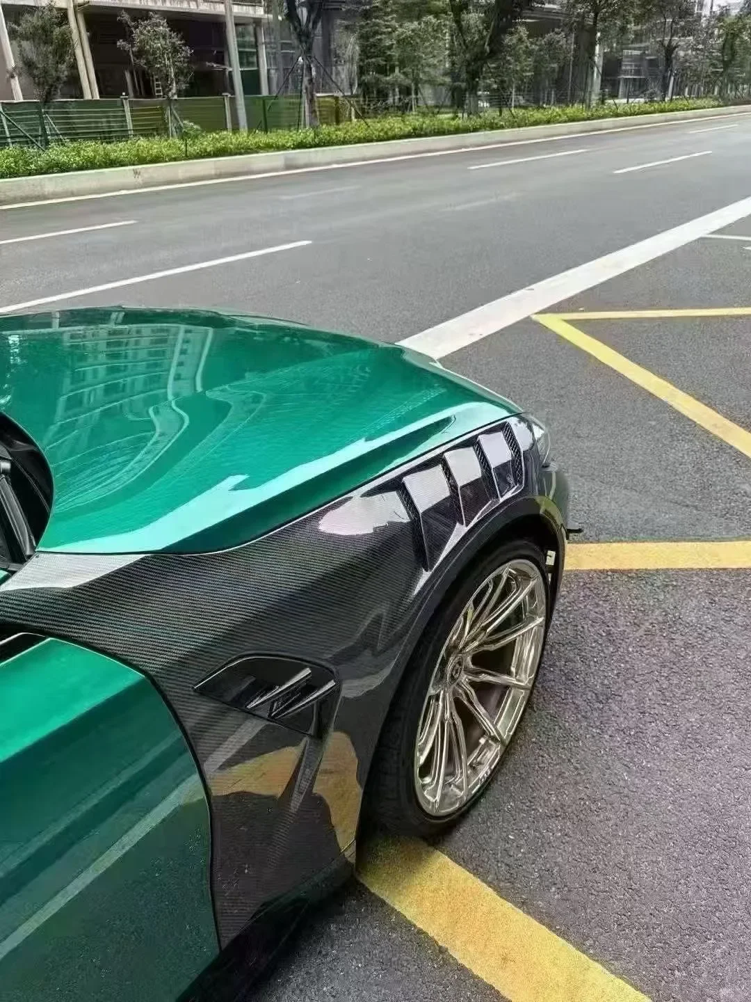 Car Fender Carbon Fiber Side Fenders for BMW 4 Series M440I G23 G22 
