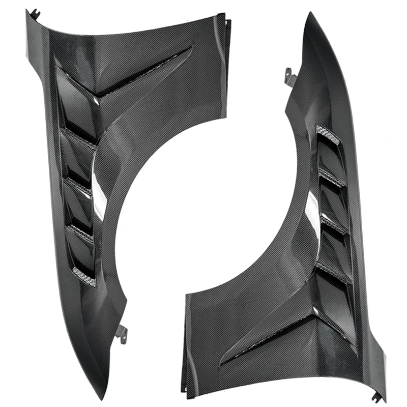 GTD Style Carbon Fiber Front Fender for 2024+ for Ford Mustang Vented Side Front Auto Parts