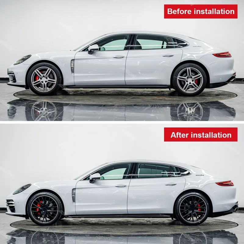Upgraded Turbo S Body Kit for Porsche for Panamera 971 2017-2023 Front Bumper Diffuser and Side for Panamera with Car Bumpers