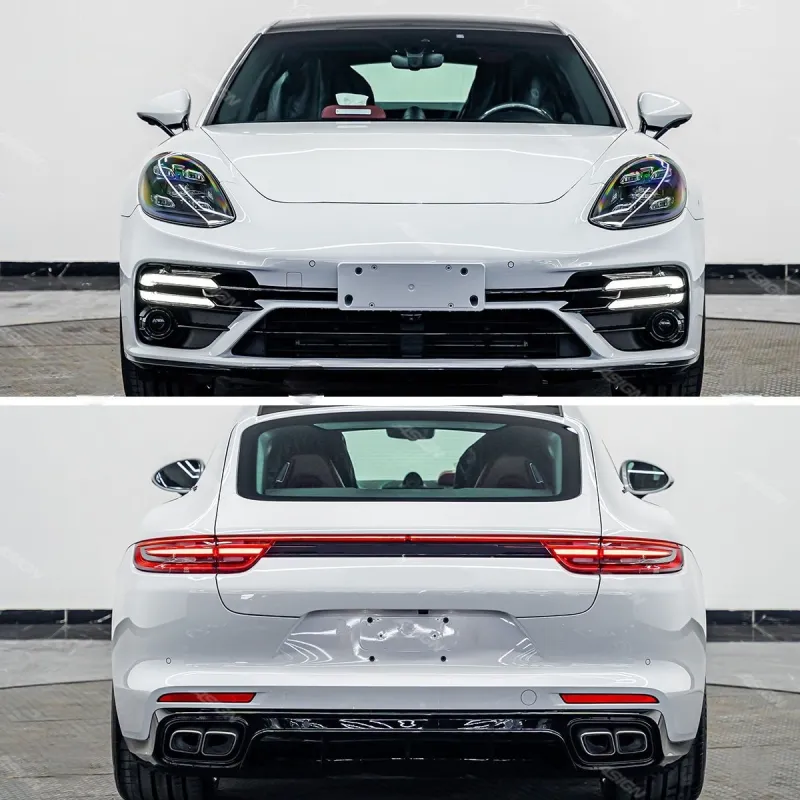 Upgraded Turbo S Body Kit for Porsche for Panamera 971 2017-2023 Front Bumper Diffuser and Side for Panamera with Car Bumpers