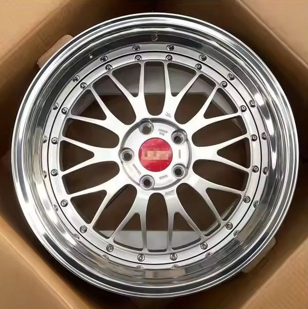 Forged Monoblack 2-Piece Wheel 5X114.3 5X130 5X120 Concave Rim Chrome Spoke Wire Car Wheels Rims for BMW Audi Tesla