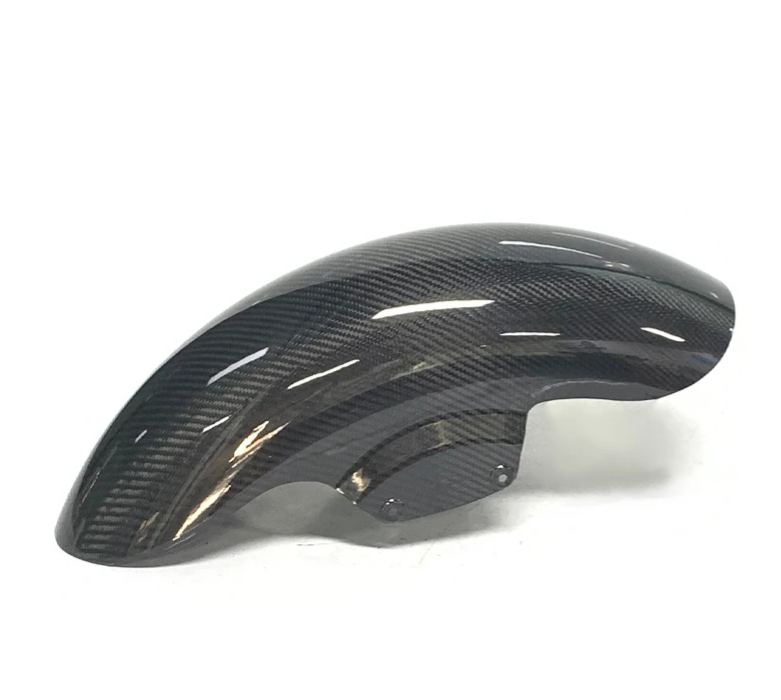 Teen Top Factory Carbon Fiber Vivid Black Front Fender Fit for Harley Touring Model Street Road Glide for Front Mudguard 2009+