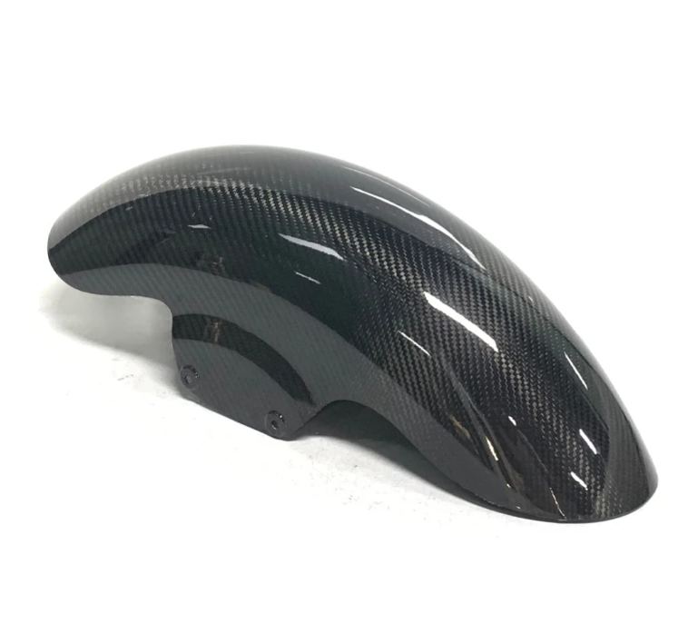 Teen Top Factory Carbon Fiber Vivid Black Front Fender Fit for Harley Touring Model Street Road Glide for Front Mudguard 2009+