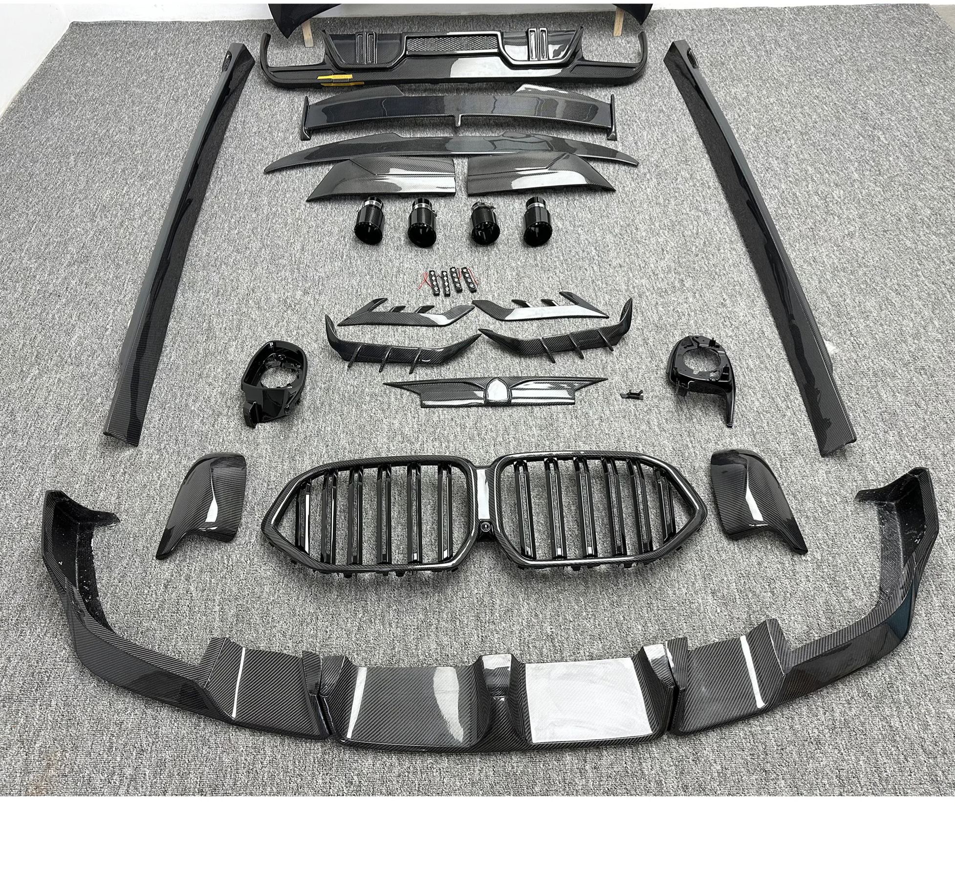 For BMW X6 G06 Body Kit Carbon Kit Parts Larte Style Carbon Fiber Kits With Hood Spoiler Carbon Accessories