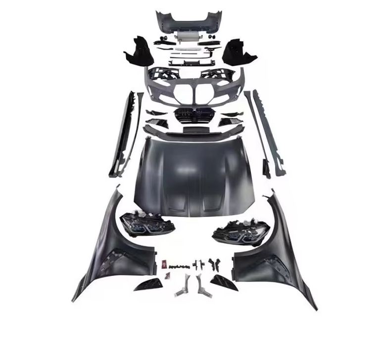 FEITUO Wide Body Kit for BMW 3 Series F30 Upgrade to G80 M3 with High Quality Car Bumpers Grill Side Skirt Tail Throat Headlamp