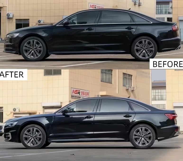 FEITUO High Quality PP Material 2023+ A6L Conversion Bodykit for Audi A6 C7 2012-2018 Upgrade to C8 PA Include Car Bumpers