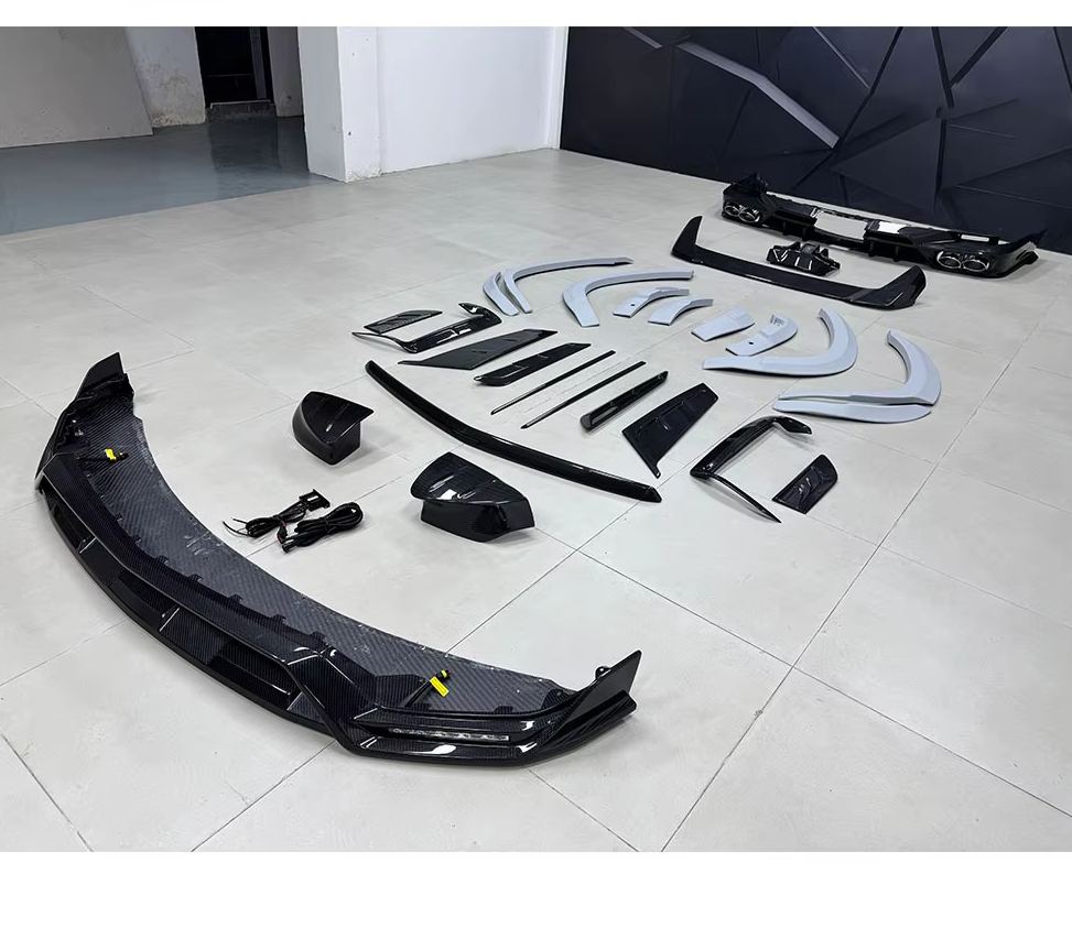 Auto Upgrade Bodykit for Escalade M Style Carbon Body Kit Car Upgrade Front Lip Over Fenders Hood Vent Rear Wing New Auto Parts