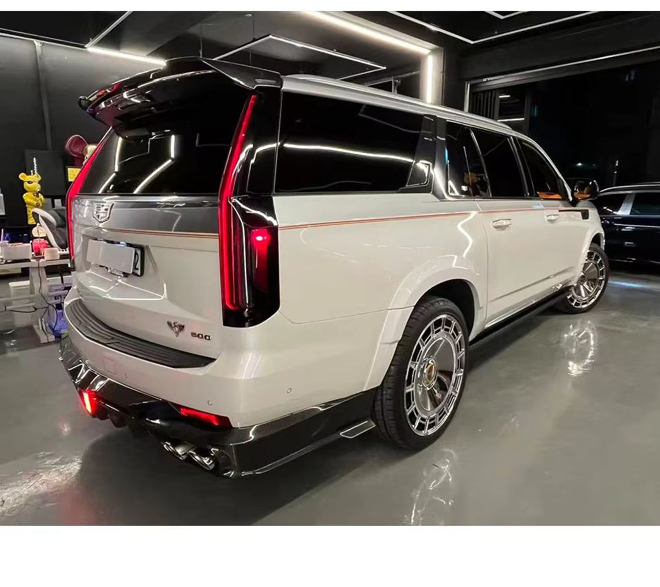 Auto Upgrade Bodykit for Escalade M Style Carbon Body Kit Car Upgrade Front Lip Over Fenders Hood Vent Rear Wing New Auto Parts