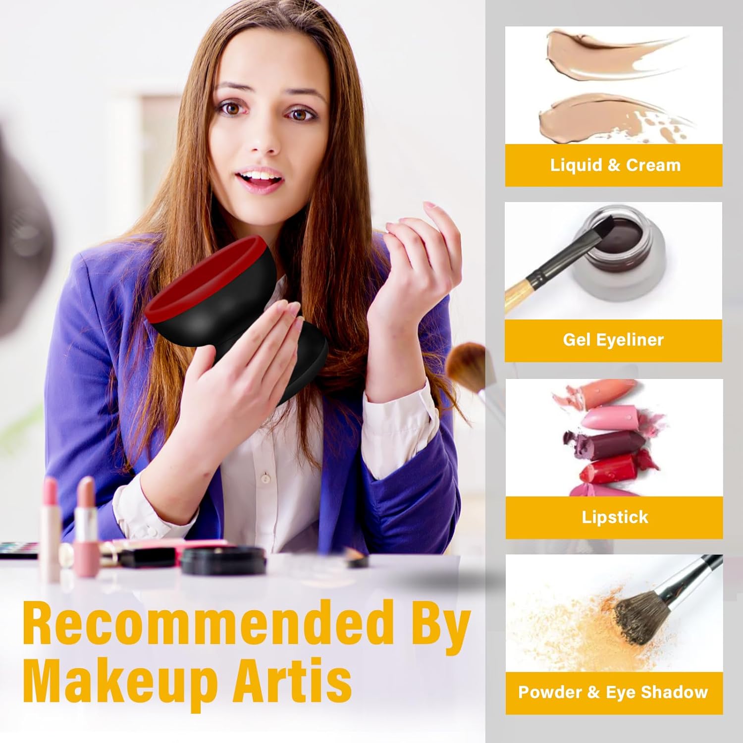 Makeup Brush Cleaner Machine with USB Charge