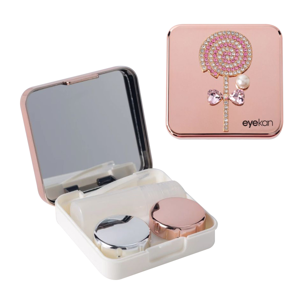 1 PCS Lollipop Pink Contact Lens Case