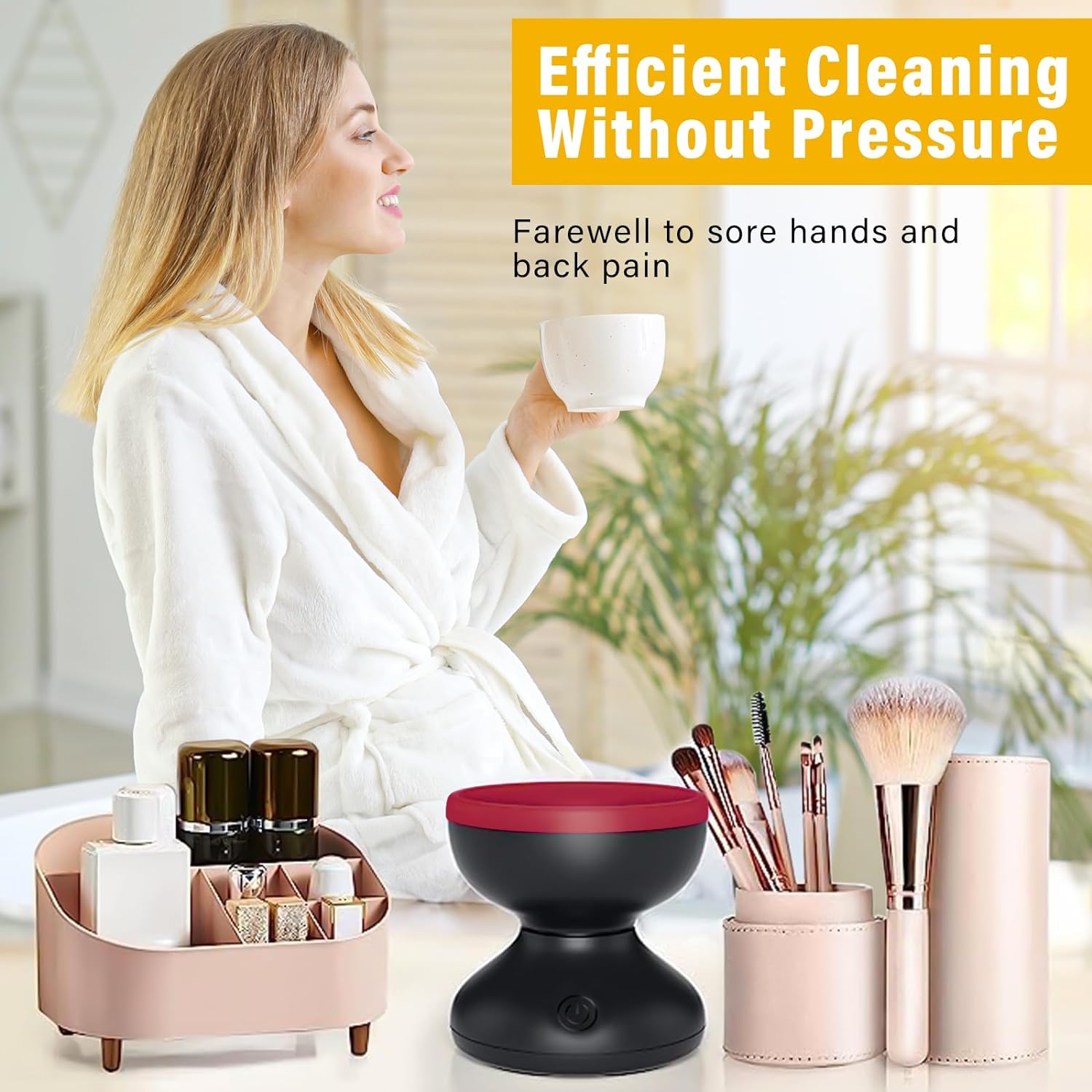 Makeup Brush Cleaner Machine with USB Charge