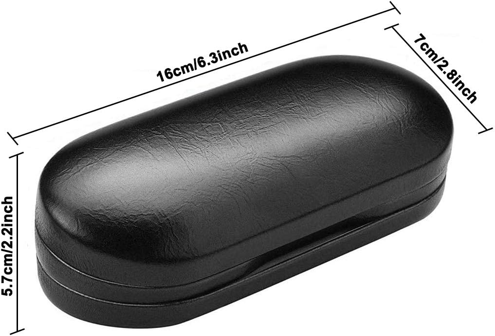 2 in 1 Double Sided Portable Contact Lens Case and Glasses Case with Built-in Mirror