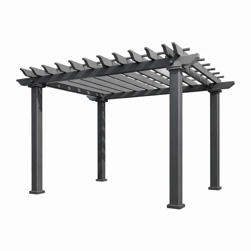 Pergola in alluminio strutturale antracite 300x400x230 cm-LUXEVIBEHUB