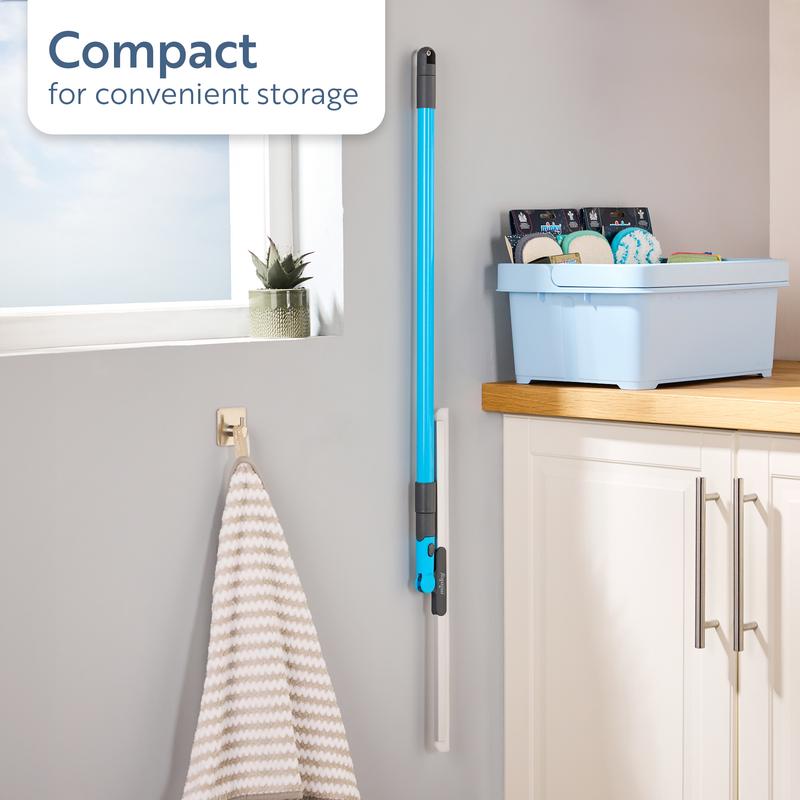 Floor Sweeper Multi-surface Extendable Squeegee Reusable Tapered Edge for Precise Cleaning - Captures Dust, Dirt & Pet Hair Ideal for Smooth Floors, Carpets, Windows & Showers