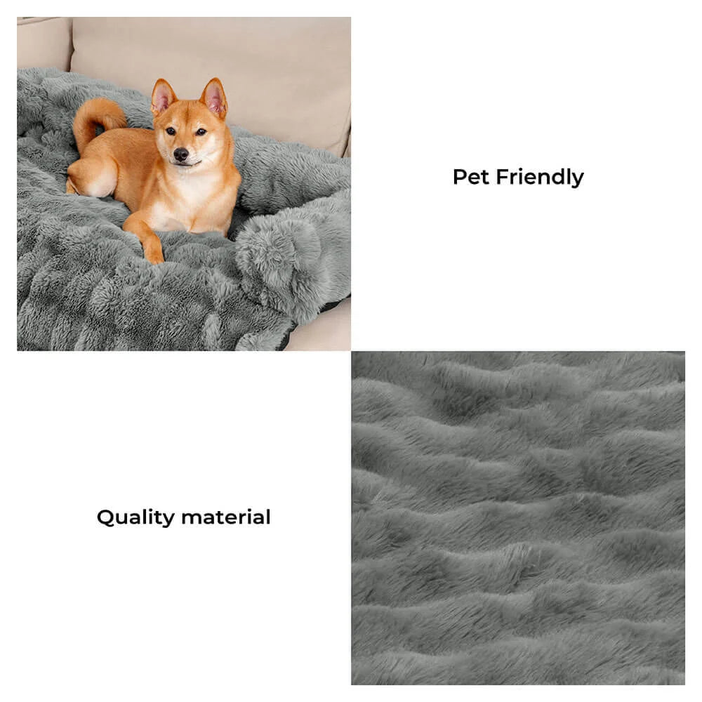 Fluffy Calming Dog Bed Sofa Protector Pet Mat