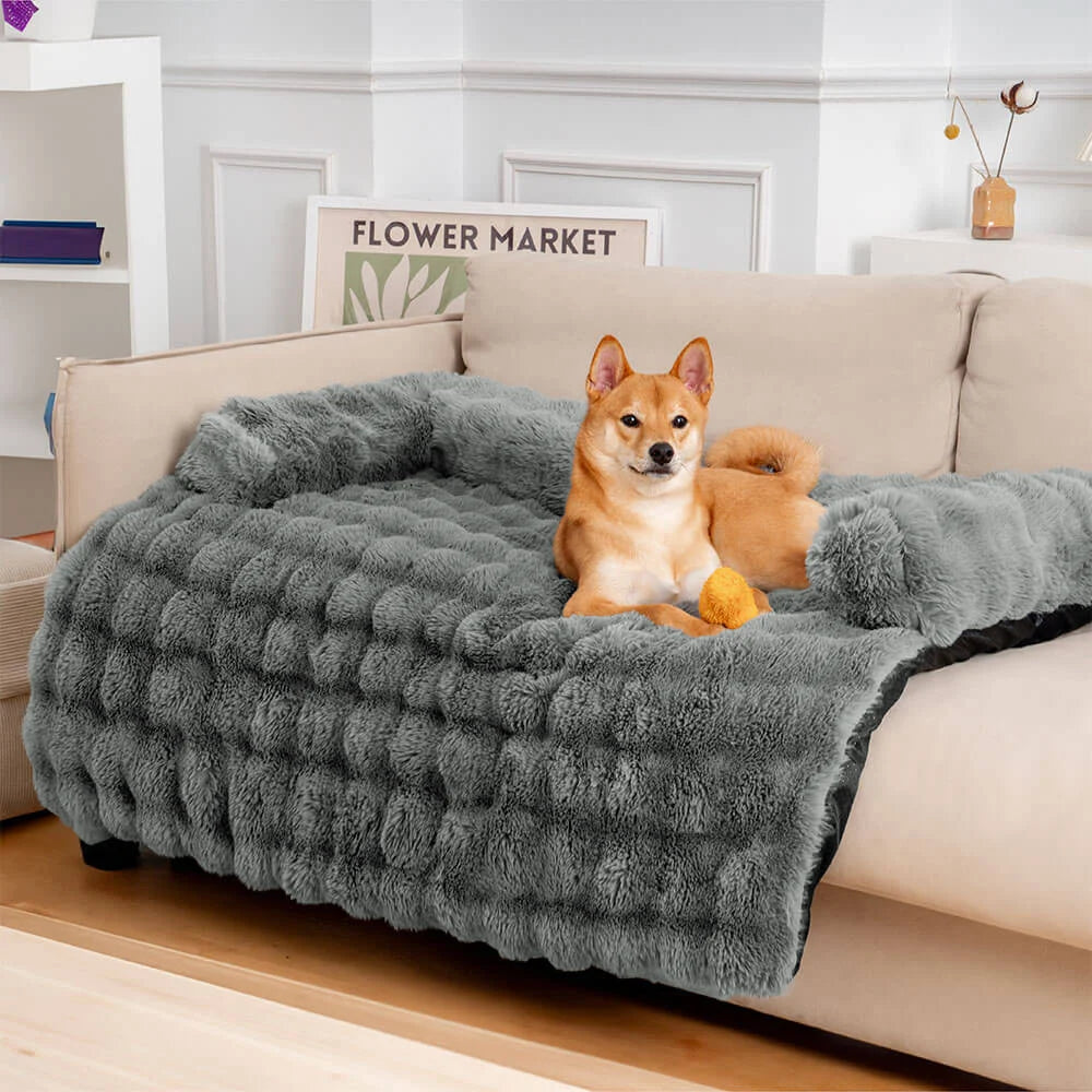 Fluffy Calming Dog Bed Sofa Protector Pet Mat