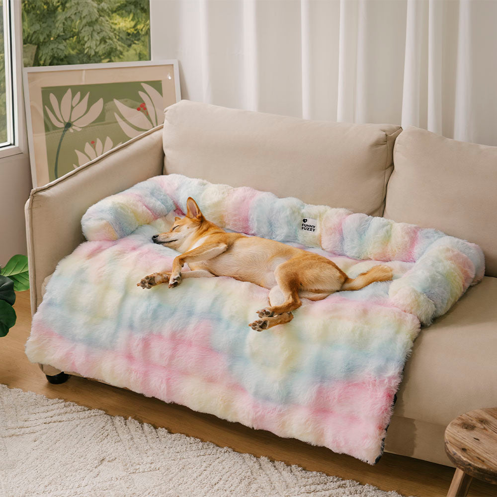Fluffy Calming Dog Bed Sofa Protector Pet Mat