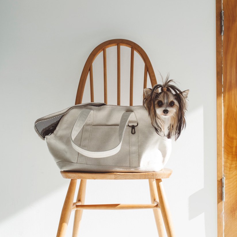 Linen Square Tote Carry Bag