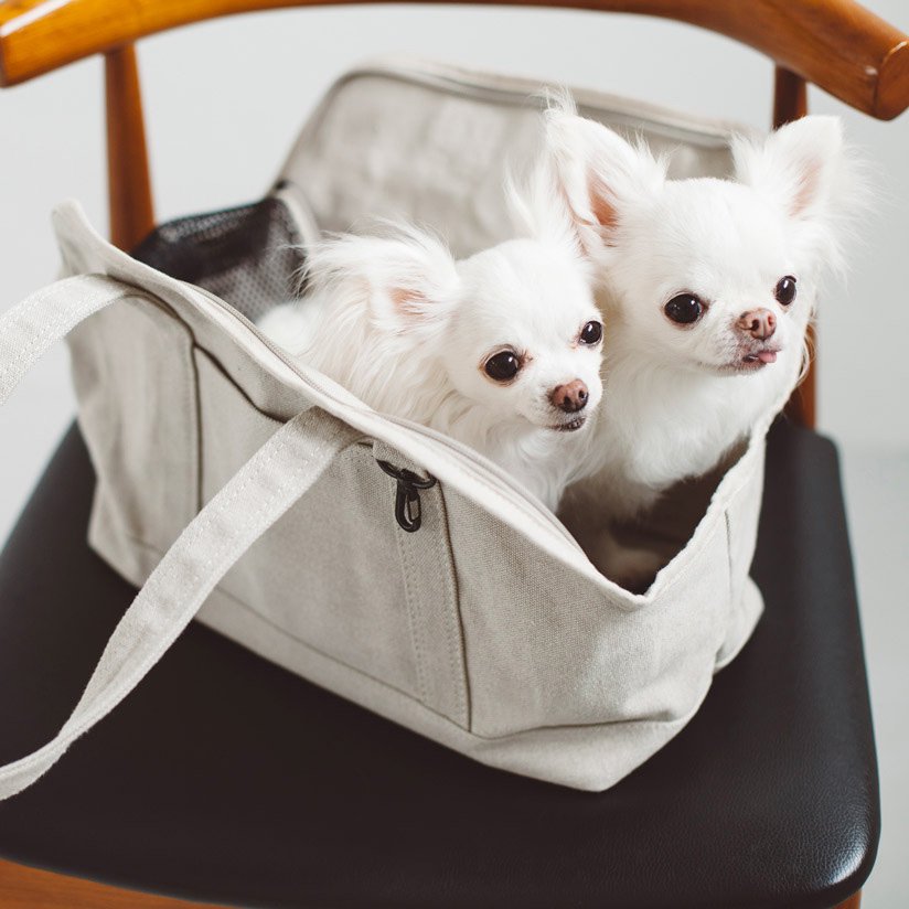 Linen Square Tote Carry Bag