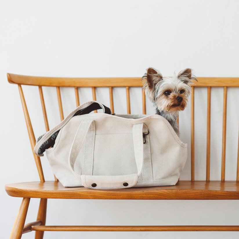 Linen Square Tote Carry Bag